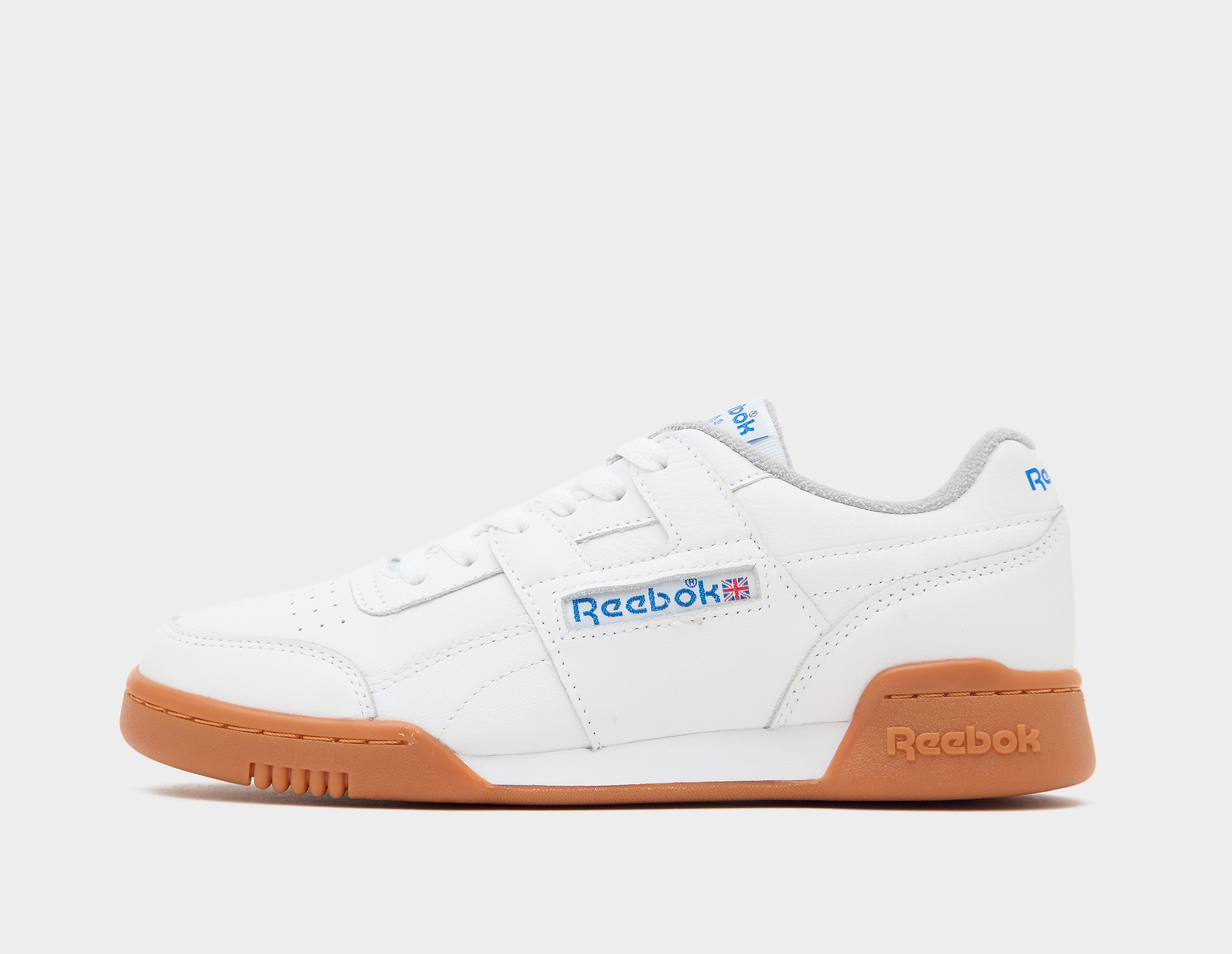 Reebok Workout Plus herensneaker wit en blauw