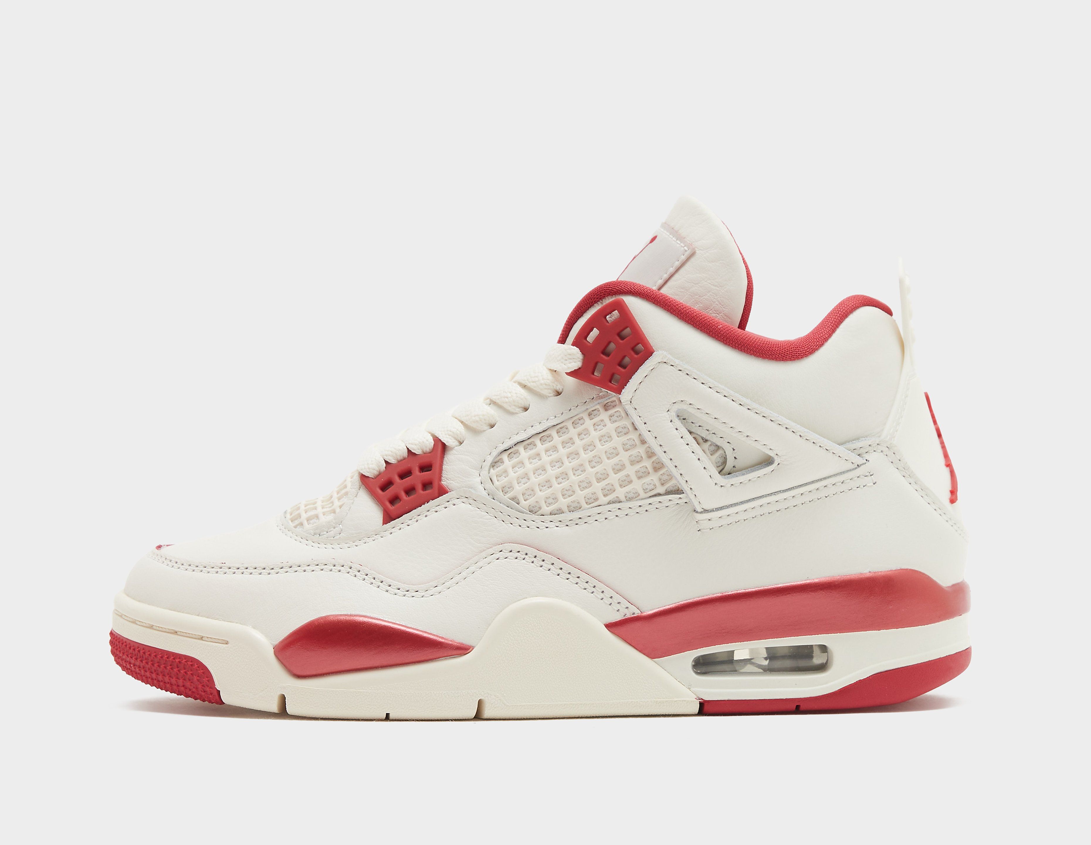 Jordan Women's  Air 4 'Valentine's Day'  White in Size 4, FootPatrol