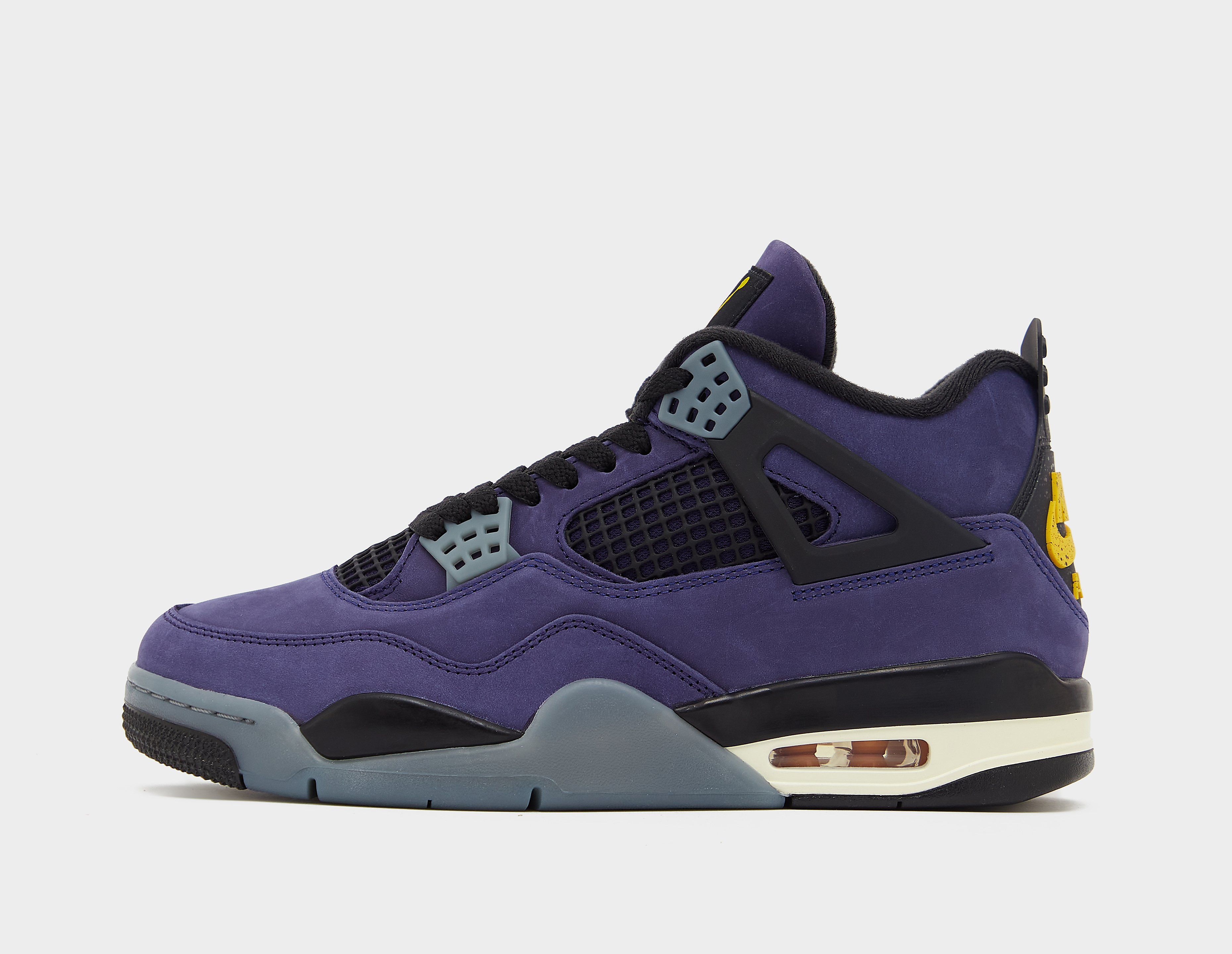 Jordan Men's  Air 4 Retro 'Lakers' Purple in Size 4, FootPatrol