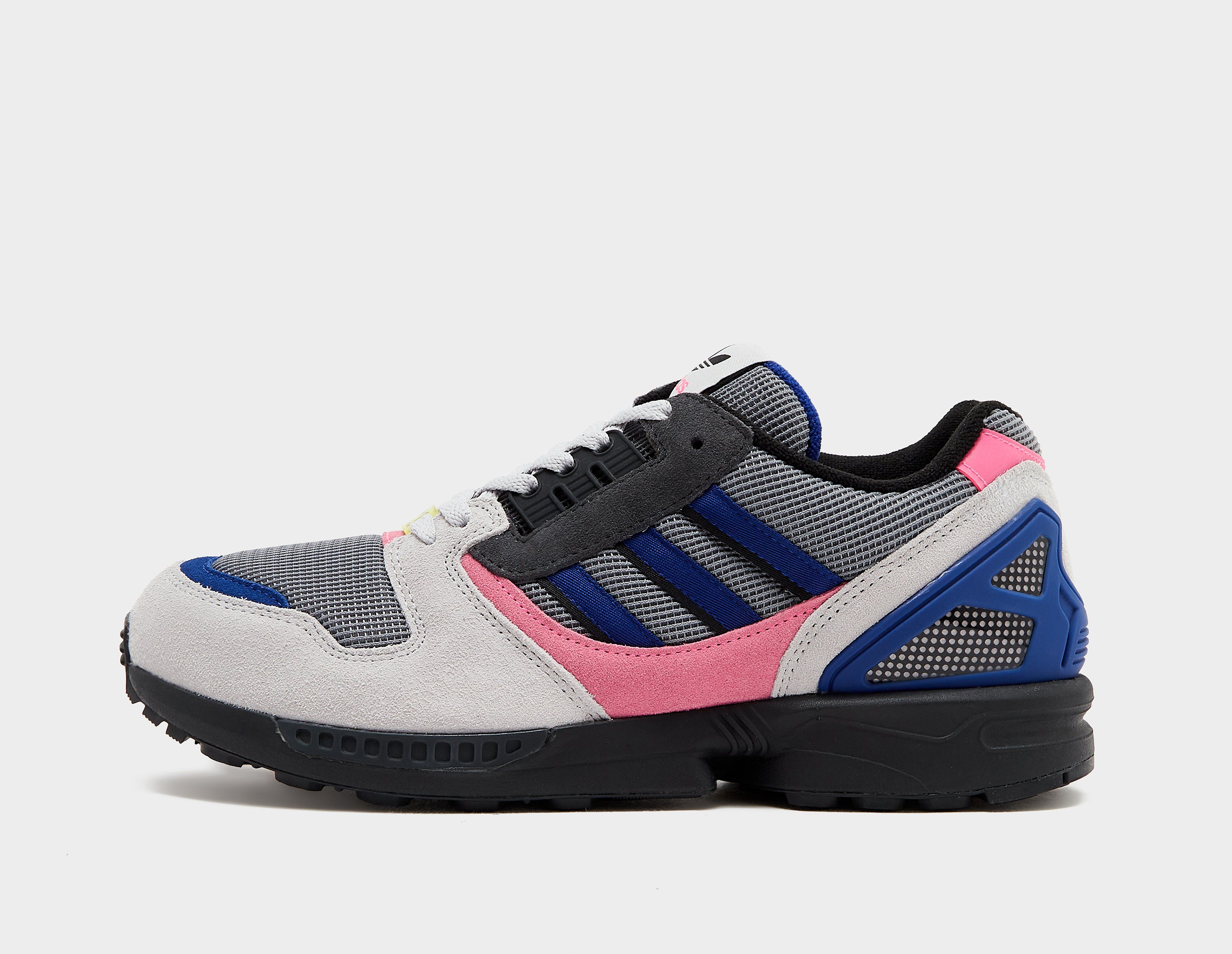 Adidas ZX 8000 herensneaker grijs, blauw en roze