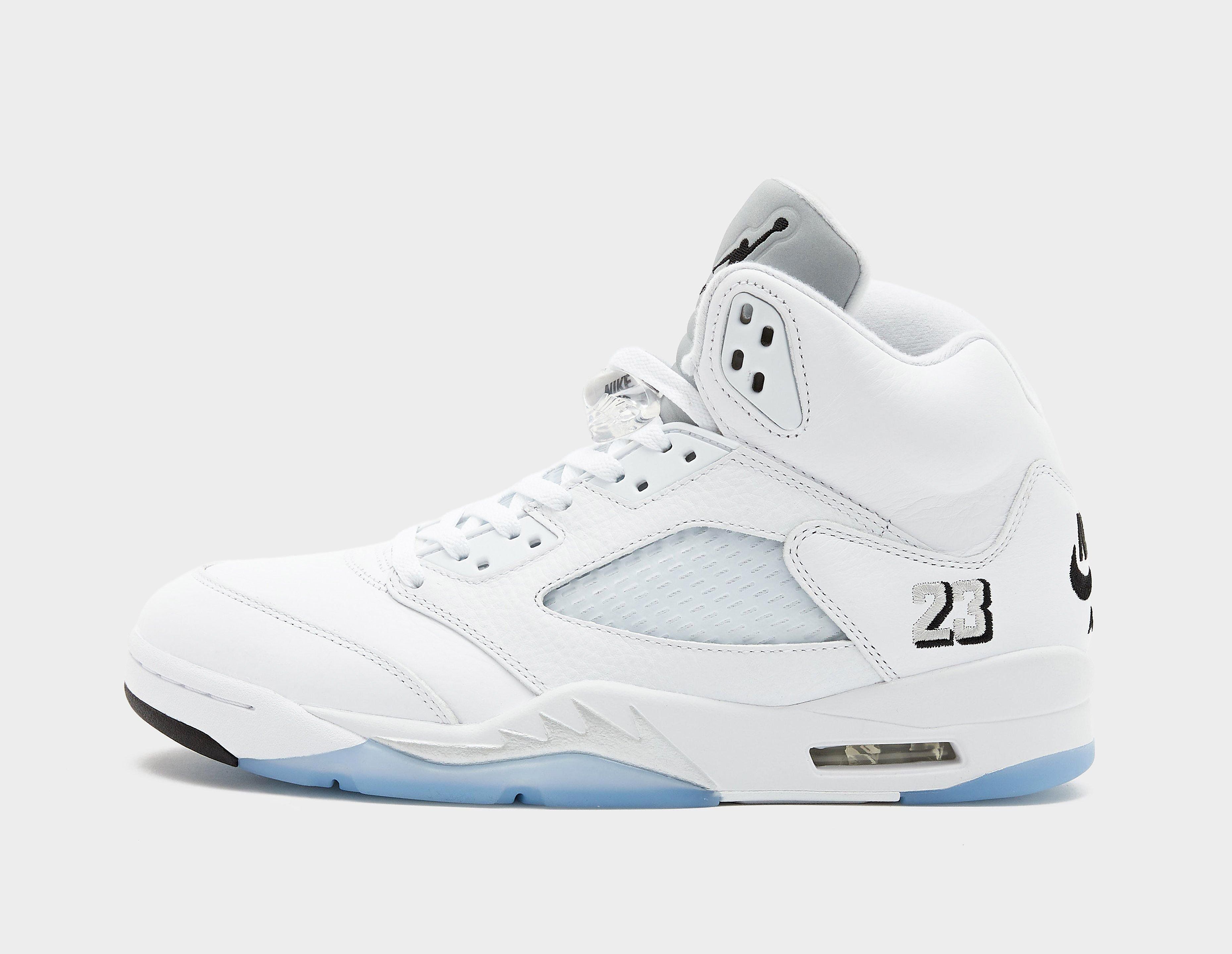 Jordan Men's  Air 5 Retro Og 'White Metallic' White in Size 5, FootPatrol