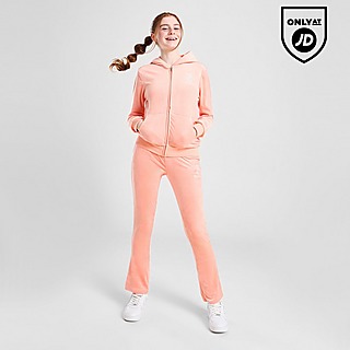 Pink JUICY COUTURE Velour Full Zip Hooded Tracksuit Infant - JD Sports NZ