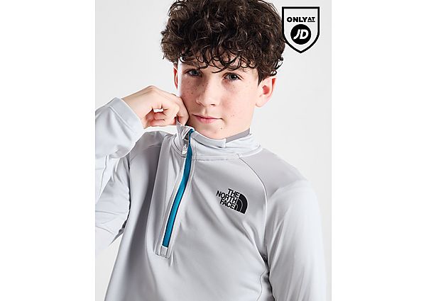 The North Face Performance 1 4 Zip Top Junior Grey