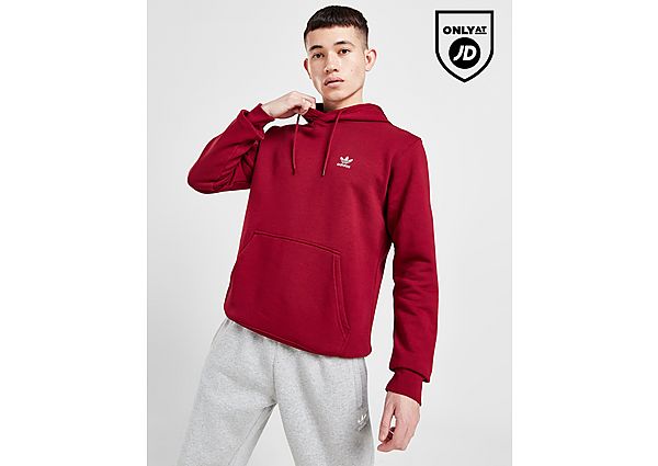 Adidas Originals Trefoil Essential Fleece Hoodie Red- Heren Red