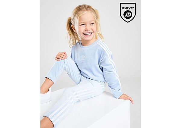 adidas Originals Girls' Velour Crew Tracksuit Infant - Mens, Blue