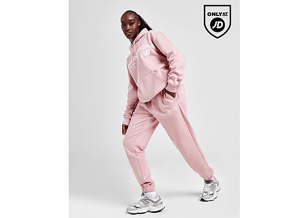 New Balance Logo Joggers Pink- Dames Pink