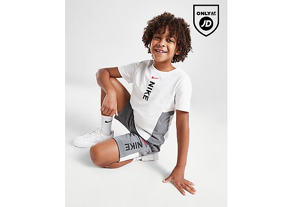 Nike Hybrid T-Shirt Shorts Set Children White