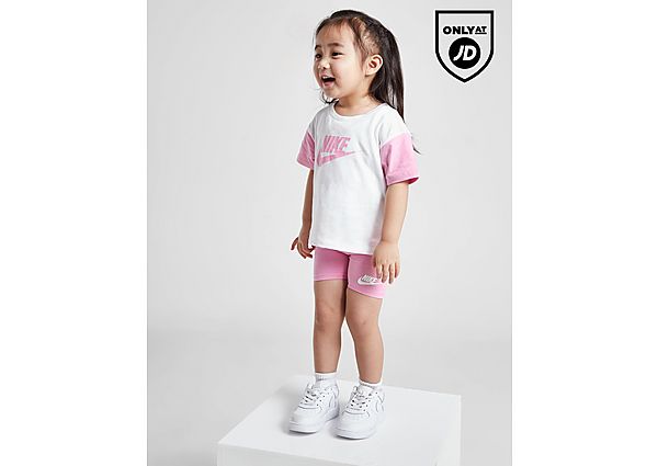 Nike ' Colour Block T-Shirt Shorts Set Infant Pink