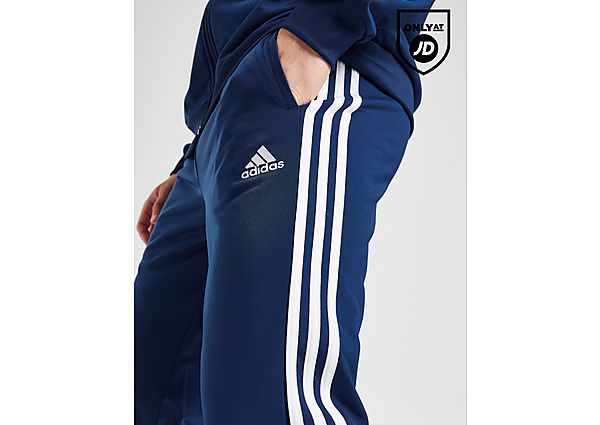Adidas Poly Linear Track Pants Blue- Heren Blue