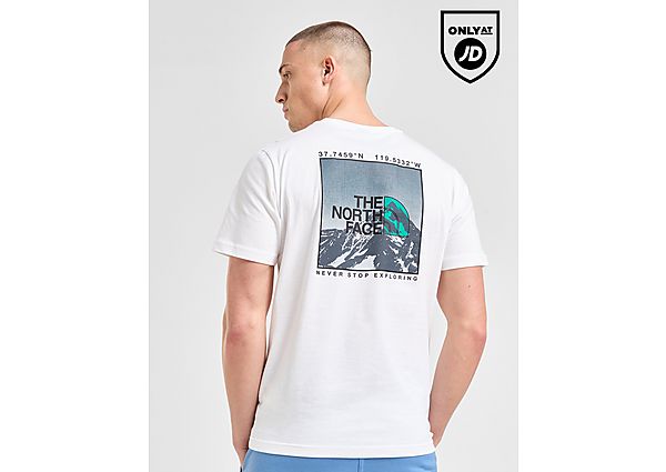 The North Face Mountain Outline T-Shirt White- Heren White