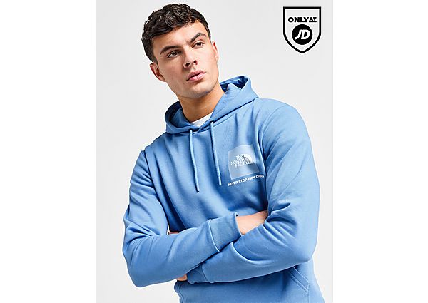 The North Face Fine Box Hoodie Blue- Heren Blue