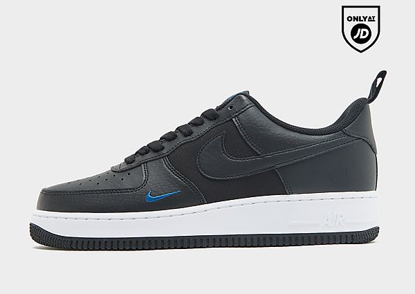 Nike Air Force 1 Low - Mens, Black/Court Blue/White/Black