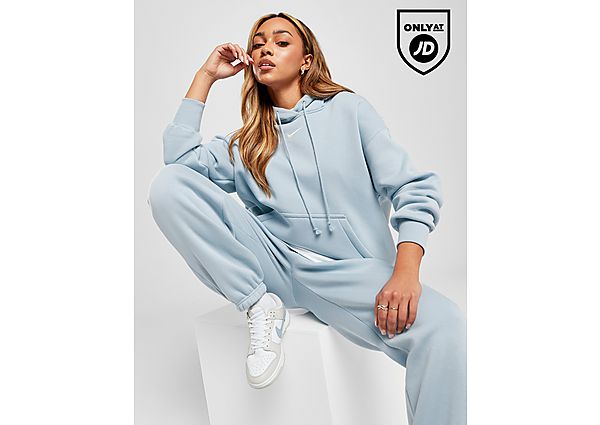 Nike Oversized hoodie voor dames Sportswear Phoenix Fleece Blue- Dames Blue