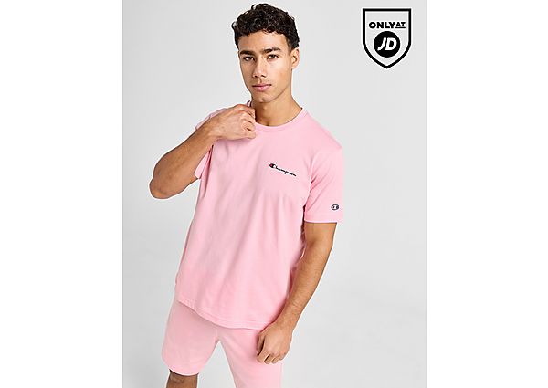 Champion Core T-Shirt Shorts Set Pink