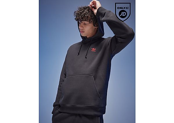 Adidas Originals Trefoil Essential Fleece Hoodie Black- Heren Black