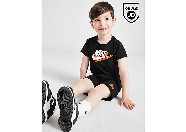 Nike Multi Futura T-Shirt Shorts Set Infant Black