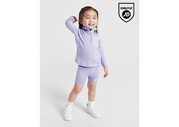 Nike ' Pacer 1 4-Zip Shorts Set Infant Purple