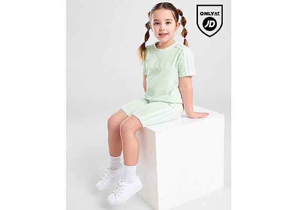 Adidas ' Linear T-Shirt Shorts Set Children Green