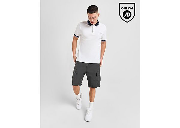 Fred Perry Contrast Collar Polo Shirt White