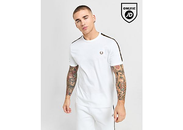 Fred Perry Tape Ringer T-Shirt White