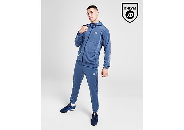 Adidas Badge of Sport Linear Logo Track Pants Blue- Heren Blue