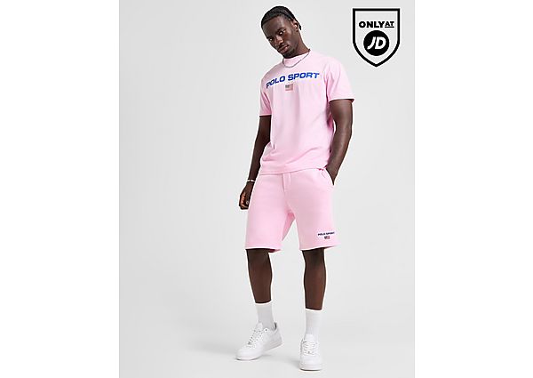 Polo Ralph Lauren Sport Logo Fleece Shorts Pink- Heren Pink