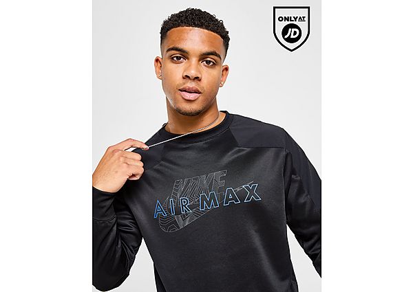 Nike Air Max Crew Sweatshirt Black- Heren Black