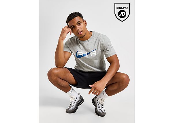 Nike Large Swoosh T-Shirt Grey