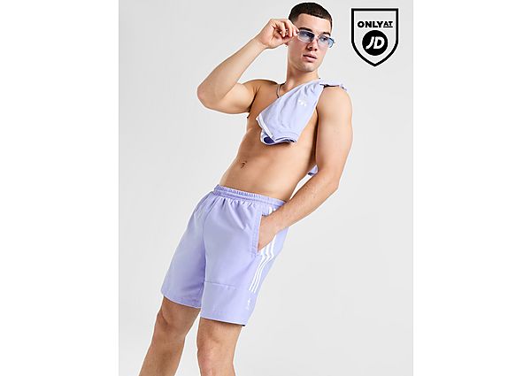 Adidas Originals Lock Up Swim Shorts Purple- Heren Purple