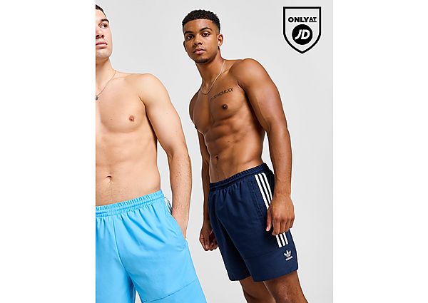 Adidas Originals Lock Up Swim Shorts Blue- Heren Blue