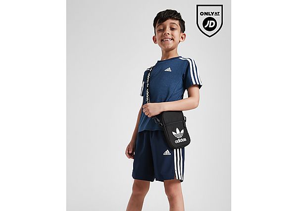 Adidas Poly Tech T-Shirt Shorts Set Children Blue Kind Blue
