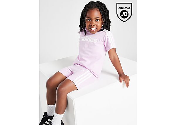 Adidas ' Linear T-Shirt Shorts Infant Purple