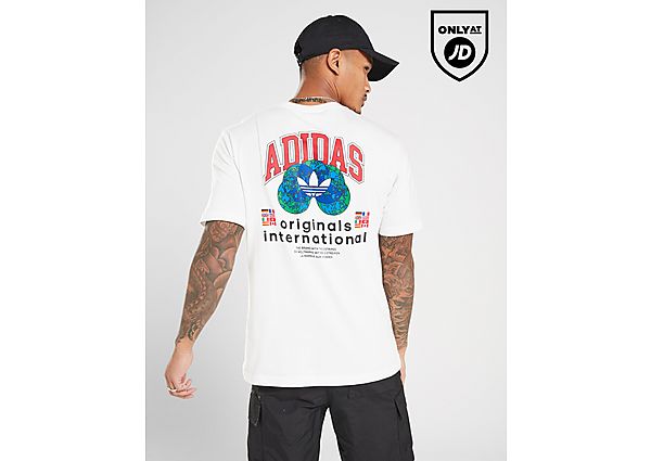 Adidas Originals Global T-Shirt White- Heren White