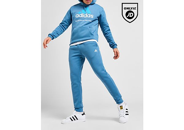 Adidas Badge Of Sport Logo Track Pants Blue- Heren Blue