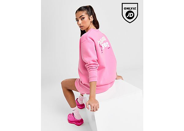 Pink Soda Sport Topeka Crew Sweatshirt Pink- Dames Pink