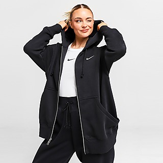 Nike WMNS Phoenix Fleece Oversized Full-Zip Hoodie Grey