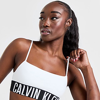 Calvin Klein Kids' CK Monogram Bralette, Pack of 3, White/Multi, 8
