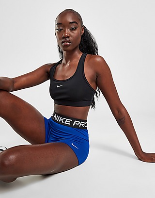 Nike Women's Dri-FIT Knit Training Bralette (XS, Black) 