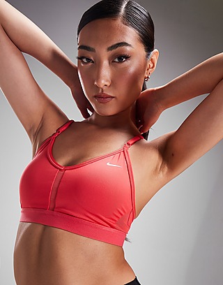 Women’s Nike Pro Dri-Fit Sports Bra Red, Size Small