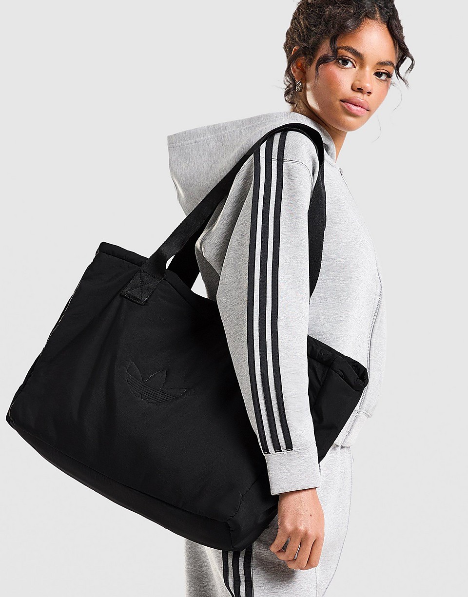 Nylon Trefoil Tote Bag