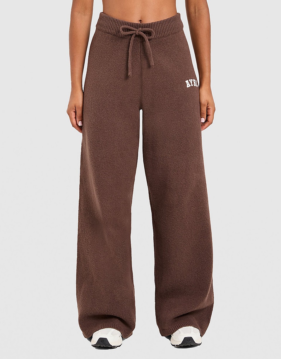 Varsity Knitted Wide Joggers