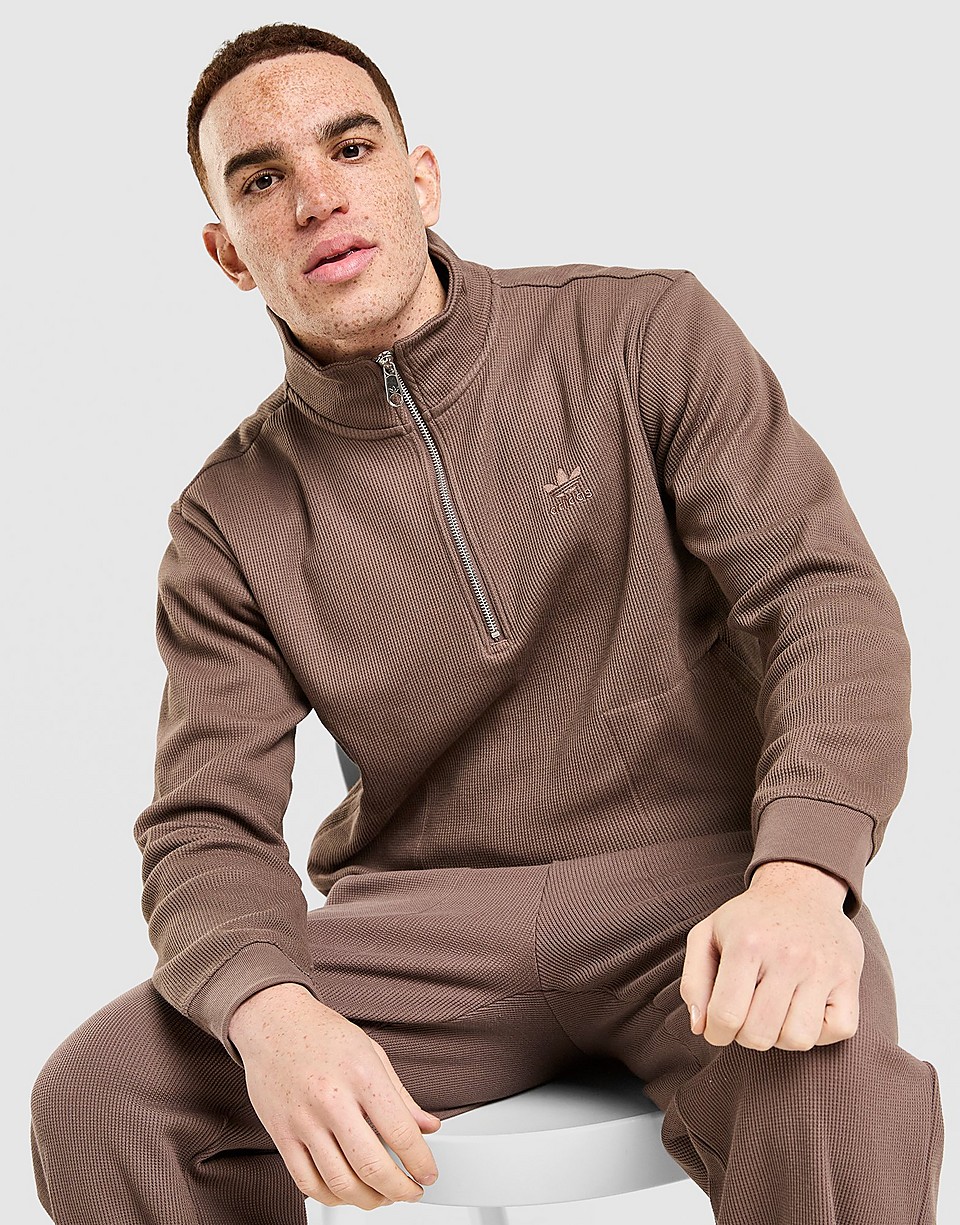 Waffle 1/4 Zip Sweatshirt