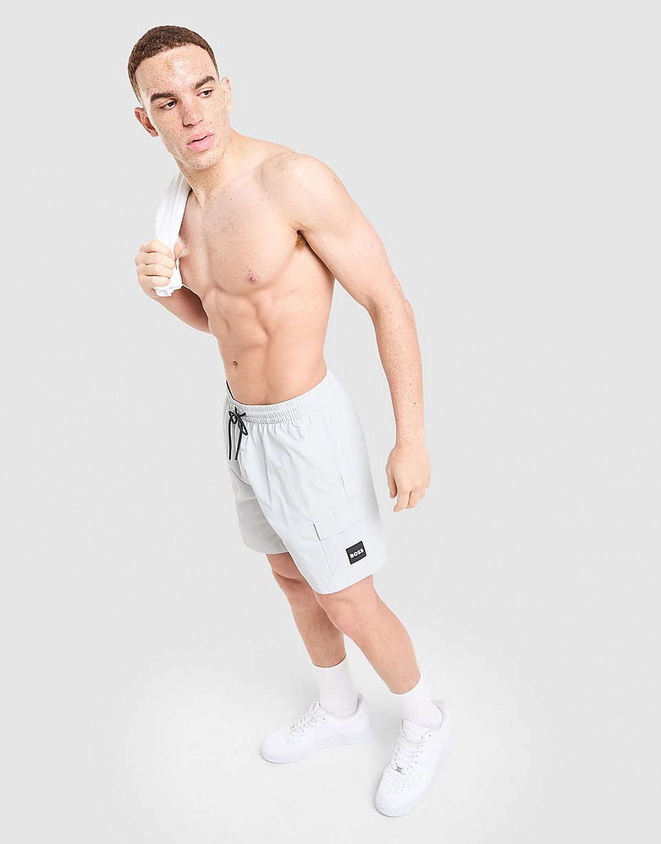Badge Cargo Swim Shorts