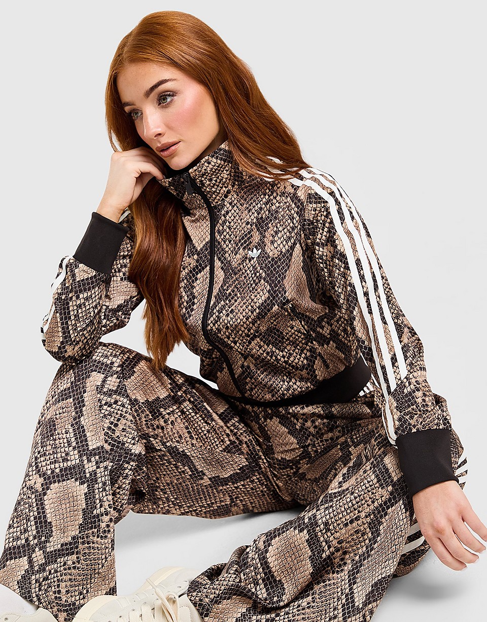 Satin Snake Print Firebird Track Top
