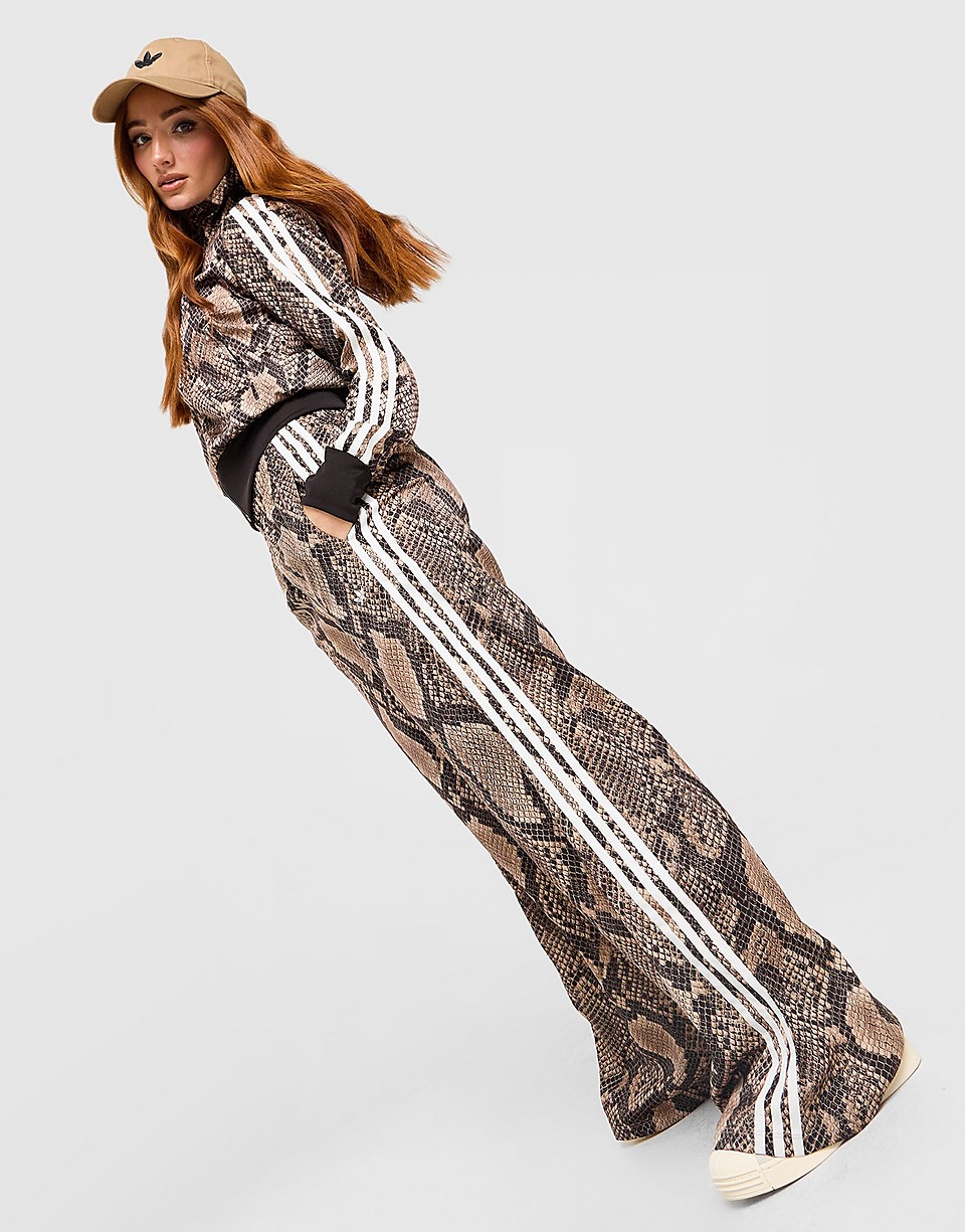 Satin Snake Print Firebird Track Pants