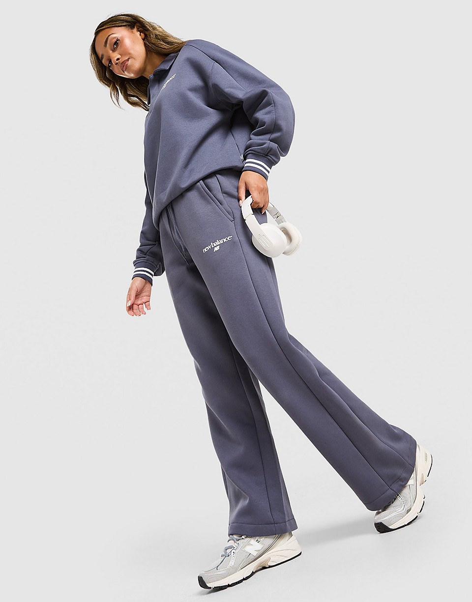Ribbed Wide Leg Joggers