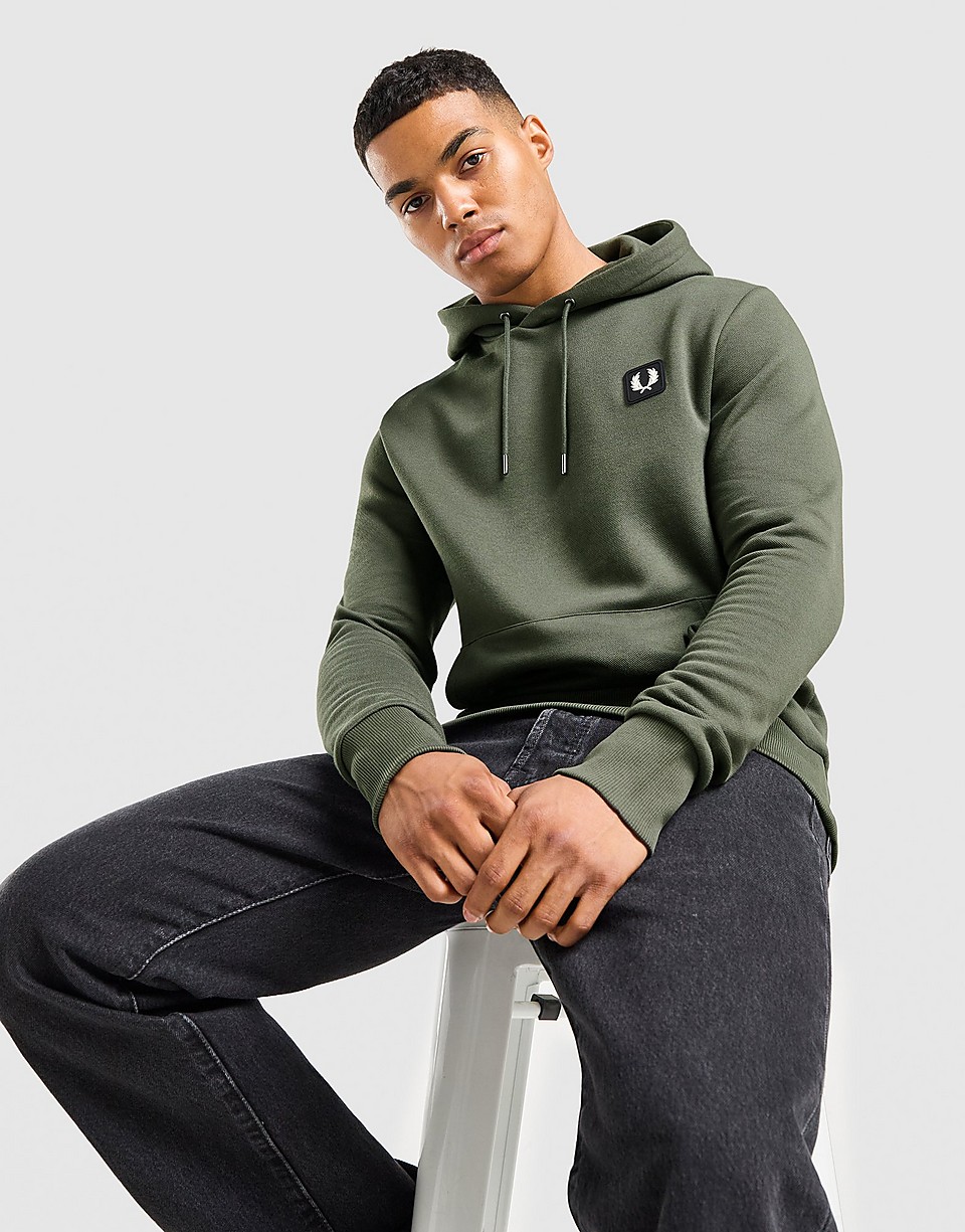 Pique Badge Hoodie