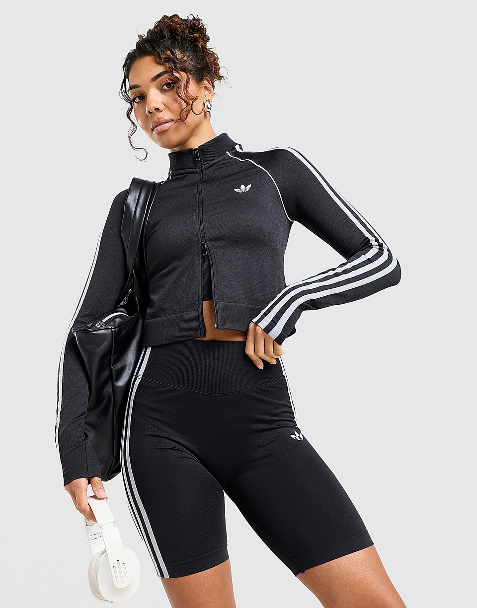 3-Stripes Seamless Full Zip Top