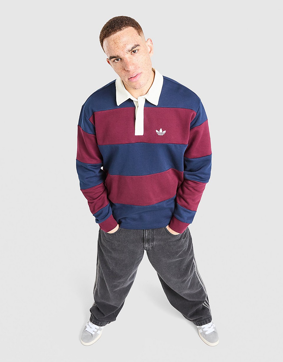 Long Sleeve Rugby Crew Sweatshirt