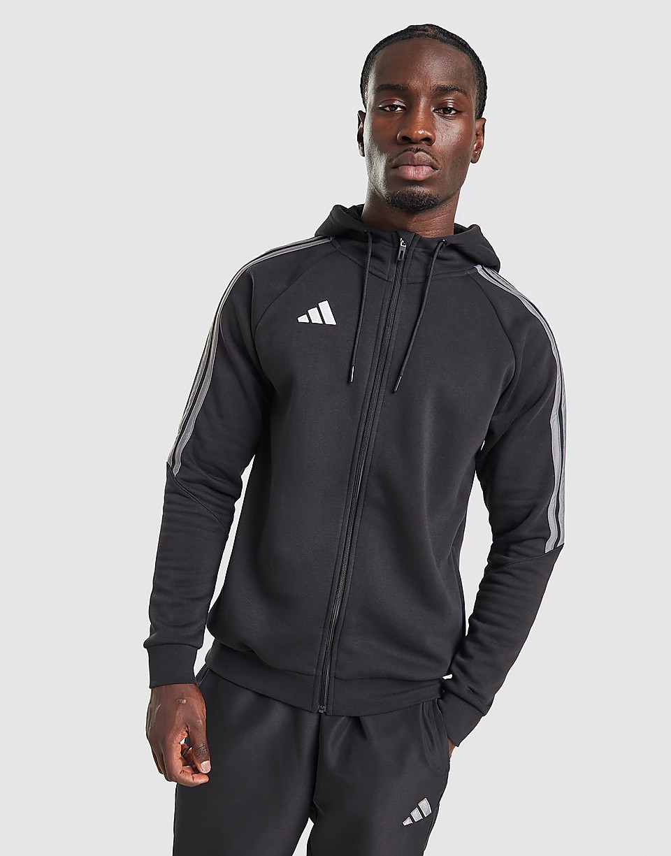 Tiro Essentials 3-Stripes Full Zip Hoodie